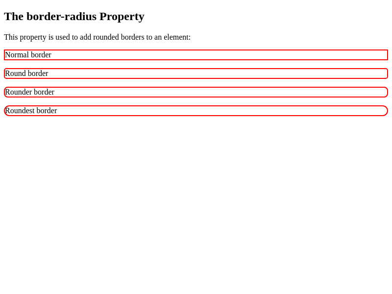 Browser Preview of BORDER-RADIUS